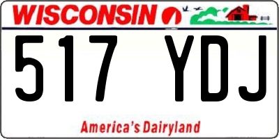 WI license plate 517YDJ