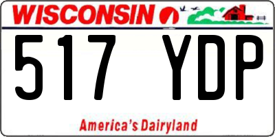 WI license plate 517YDP