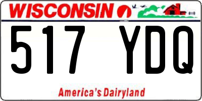WI license plate 517YDQ