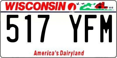 WI license plate 517YFM