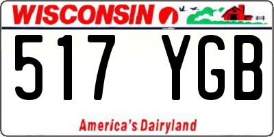 WI license plate 517YGB