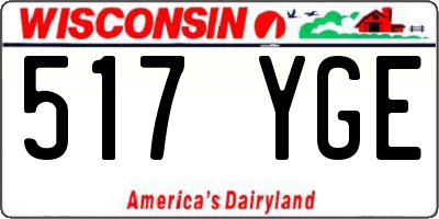 WI license plate 517YGE