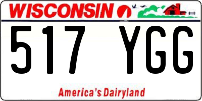 WI license plate 517YGG
