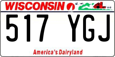 WI license plate 517YGJ