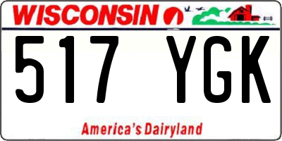 WI license plate 517YGK