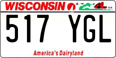 WI license plate 517YGL