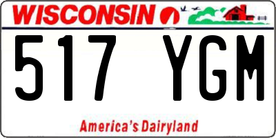 WI license plate 517YGM