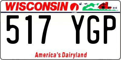 WI license plate 517YGP