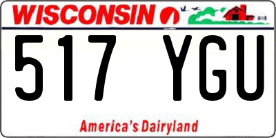 WI license plate 517YGU