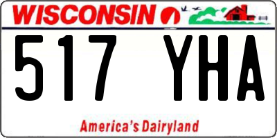 WI license plate 517YHA