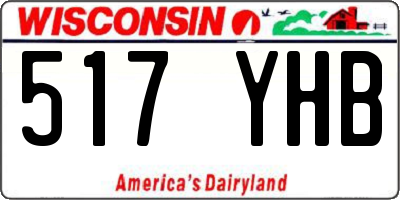 WI license plate 517YHB
