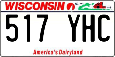 WI license plate 517YHC