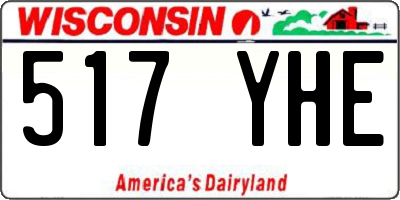 WI license plate 517YHE