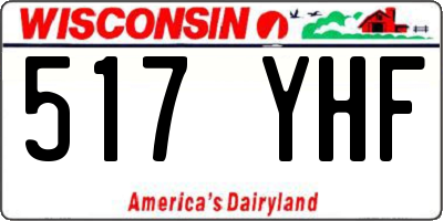 WI license plate 517YHF