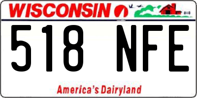WI license plate 518NFE