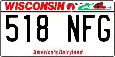 WI license plate 518NFG