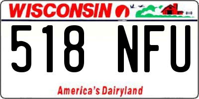 WI license plate 518NFU
