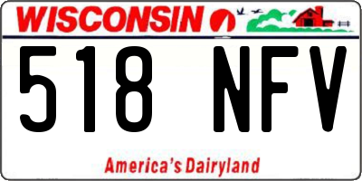 WI license plate 518NFV