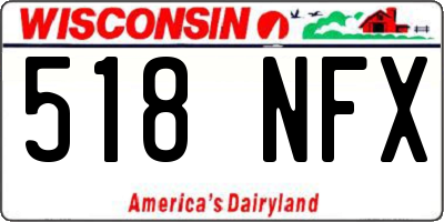 WI license plate 518NFX
