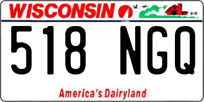 WI license plate 518NGQ