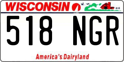 WI license plate 518NGR