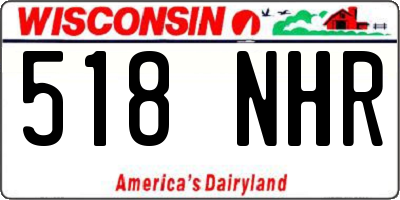 WI license plate 518NHR