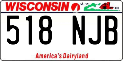 WI license plate 518NJB