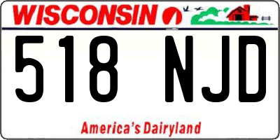 WI license plate 518NJD