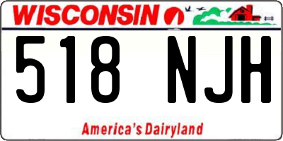 WI license plate 518NJH