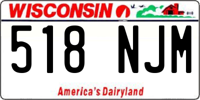 WI license plate 518NJM