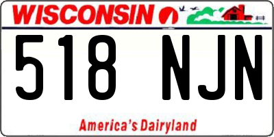 WI license plate 518NJN