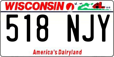 WI license plate 518NJY