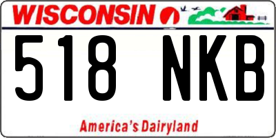 WI license plate 518NKB