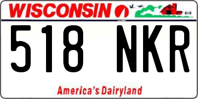 WI license plate 518NKR