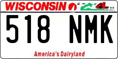 WI license plate 518NMK