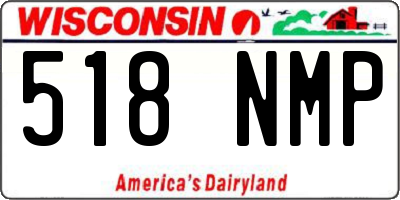 WI license plate 518NMP
