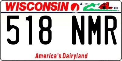 WI license plate 518NMR