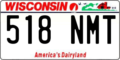 WI license plate 518NMT