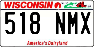 WI license plate 518NMX