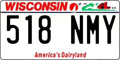 WI license plate 518NMY