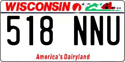WI license plate 518NNU