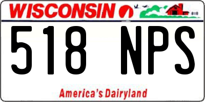 WI license plate 518NPS