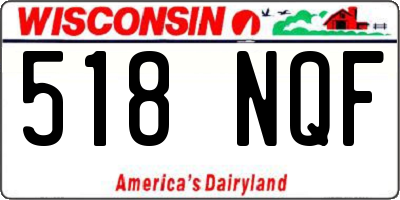 WI license plate 518NQF