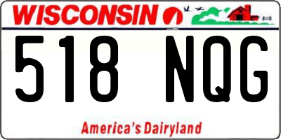 WI license plate 518NQG