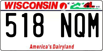 WI license plate 518NQM