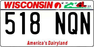 WI license plate 518NQN