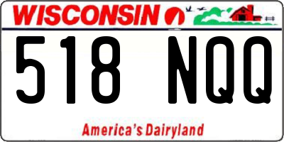 WI license plate 518NQQ
