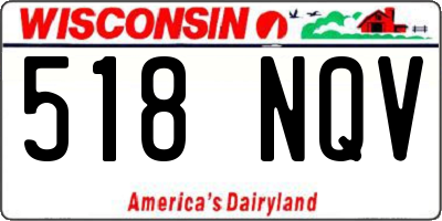 WI license plate 518NQV