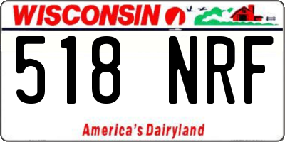 WI license plate 518NRF