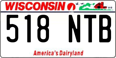 WI license plate 518NTB